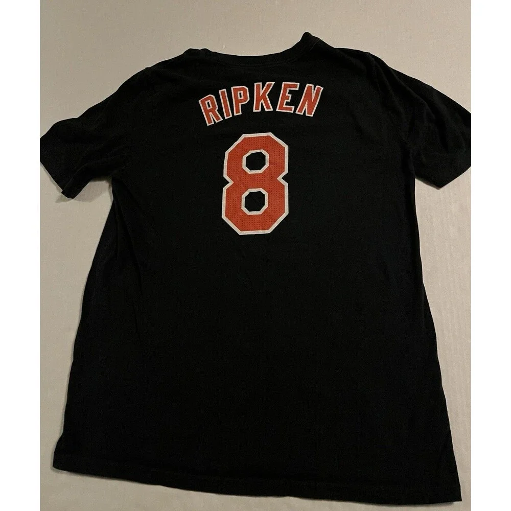 Nike Baltimore Orioles MLB Cal Ripken Jr #8 Jersey T-Shirt Youth Boys XL Black